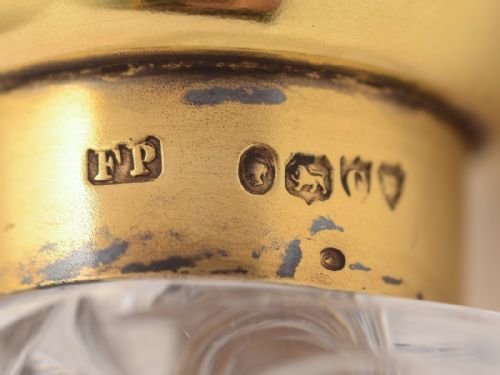 Cut Glass Scent Bottle London 1898