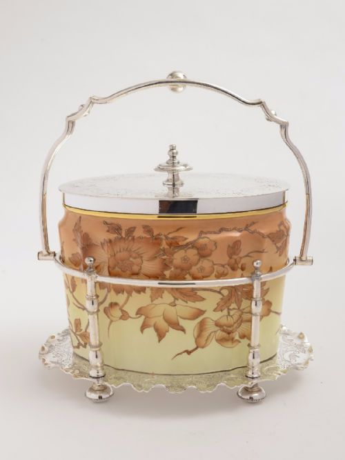 Victorian Oval Biscuit Box Circa 1880