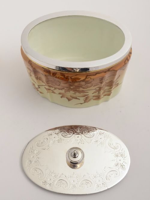 Victorian Oval Biscuit Box Circa 1880