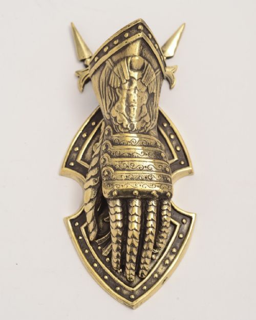 Edwardian Knight's Gauntlet Letter Holder Circa 1900