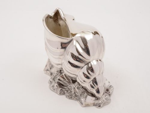 Victorian Seashell-Shaped Spoon Warmer Circa 1880