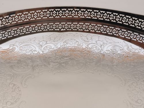 Large Edwardian Gallery Tray Circa 1905