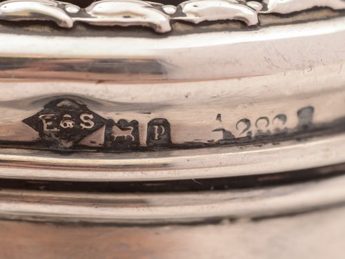 Edwardian Silver and Tortoise Shell Ring Box London 1910