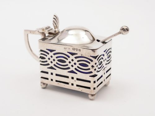 Silver Mustard Pot Chester 1916