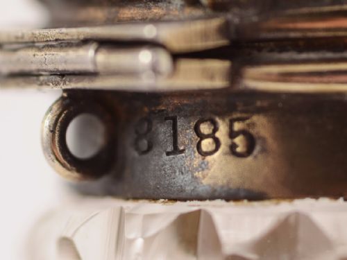 Victorian Silver Topped Scent Bottle Inset with Amethyst