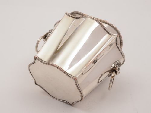 Edwardian Serpentine Shaped Tea Caddy Circa 1905