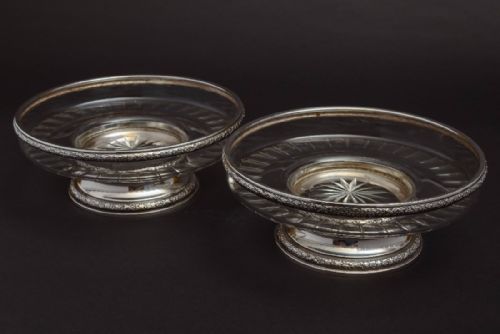 A Pair of French Silver Comports Circa 1910 