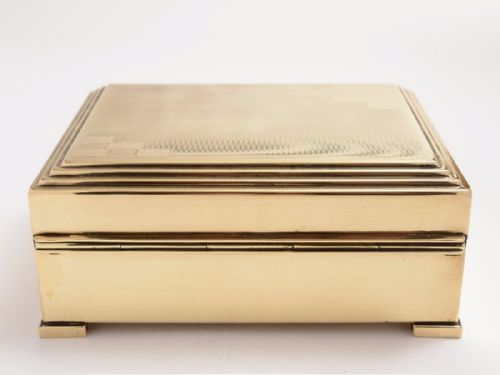 Art Deco Brass Games Box Circa 1925