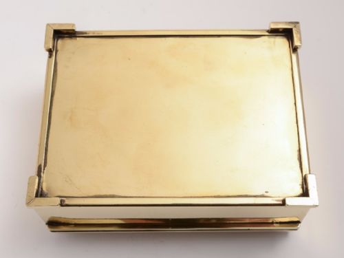 Art Deco Brass Games Box Circa 1925