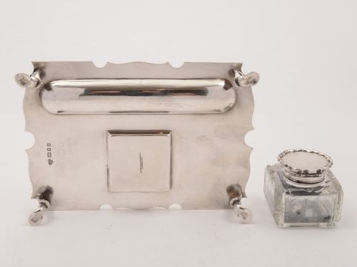 George V Silver Ink Stand London 1926