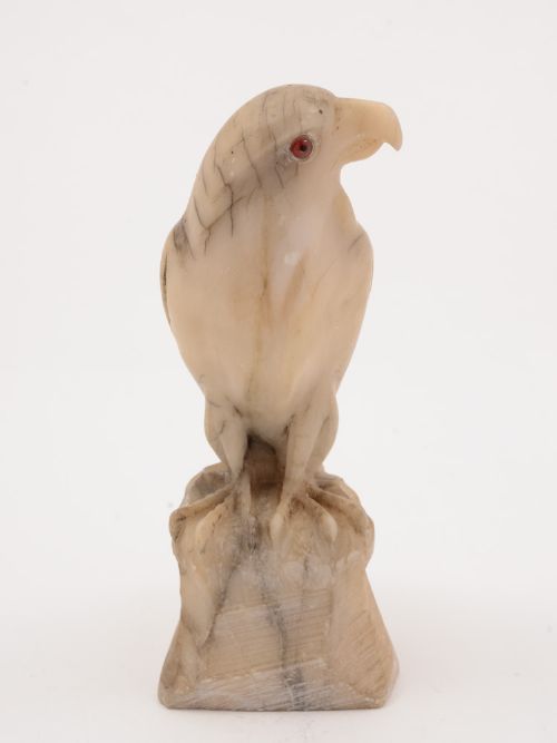Victorian Alabaster Bird of Prey Circa 1890