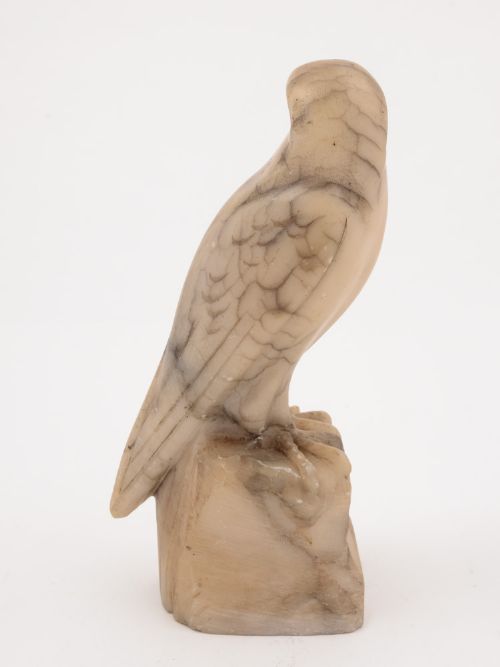 Victorian Alabaster Bird of Prey Circa 1890