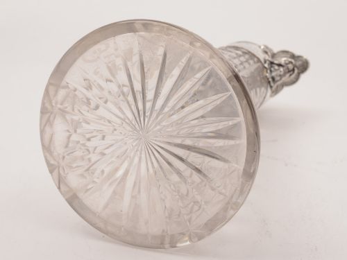 Victorian Etched Glass Claret Jug Circa 1890