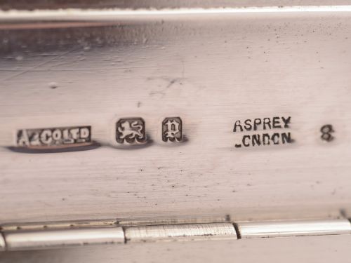 Art Deco Silver Asprey Notebook Holder London 1930