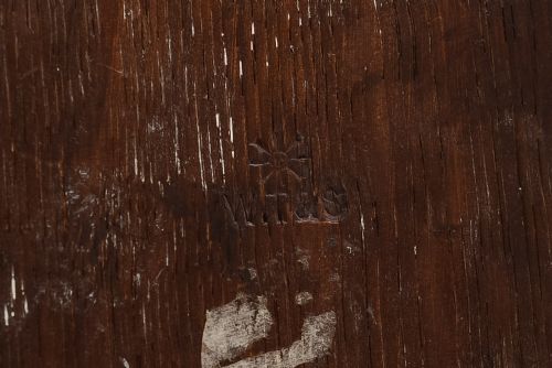 Edwardian Brass & Oak Letter Rack Circa 1900