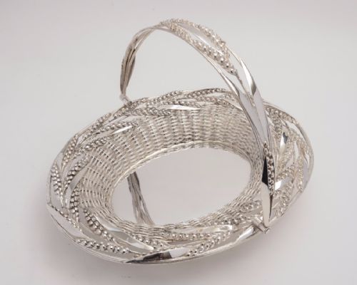Victorian Silver Plated Bread Basket Circa 1860