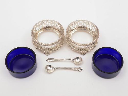 Pair of George V Silver Salts Birmingham 1916