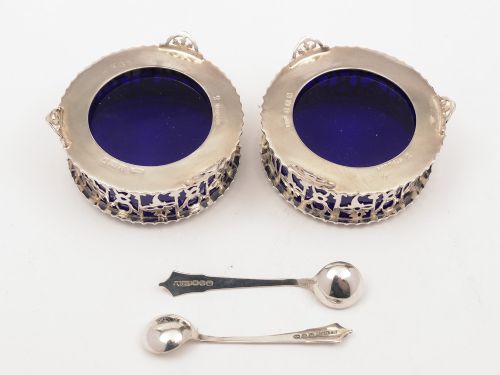 Pair of George V Silver Salts Birmingham 1916