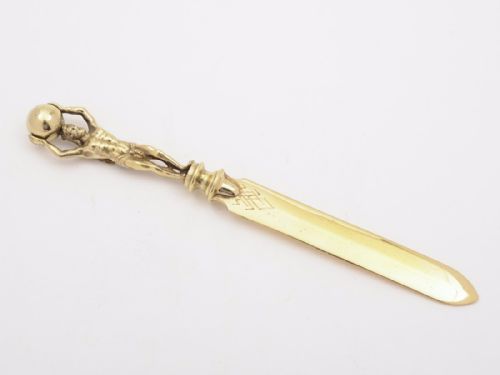 Victorian Brass Paper Knife Circa 1880