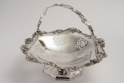 Victorian Scottish Silver Plated Basket Circa 1890