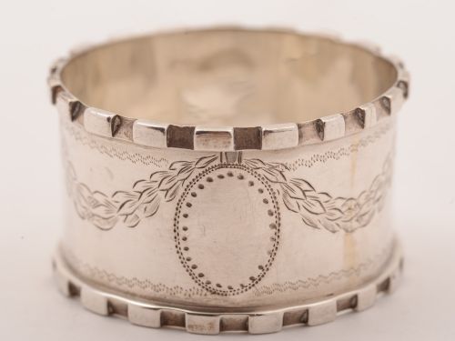 Pair of George V Silver Napkin Rings Birmingham 1913
