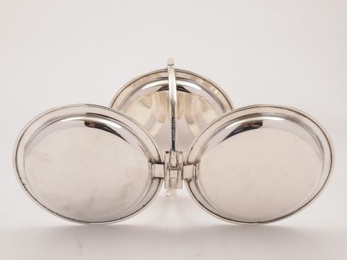 Edwardian Folding Tri-Sandwich Dish Circa 1905