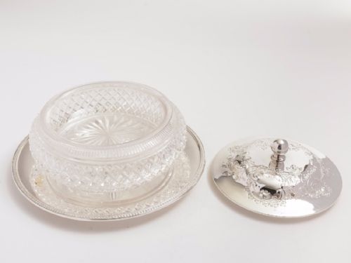 Victorian Caviar Dish & Stand Circa 1890