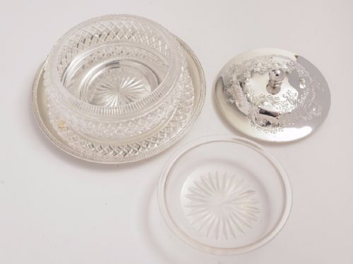 Victorian Caviar Dish & Stand Circa 1890