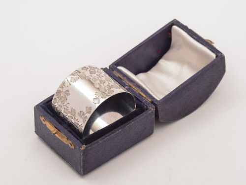 Victorian Silver Napkin Ring Sheffield 1894