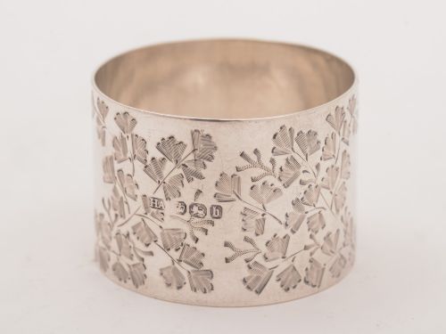 Victorian Silver Napkin Ring Sheffield 1894