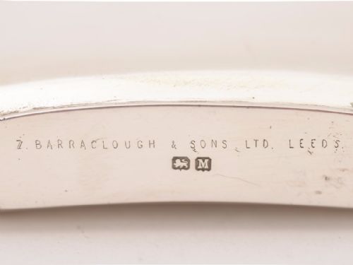 Silver Hip Flask with Bayonet Top Birmingham 1936