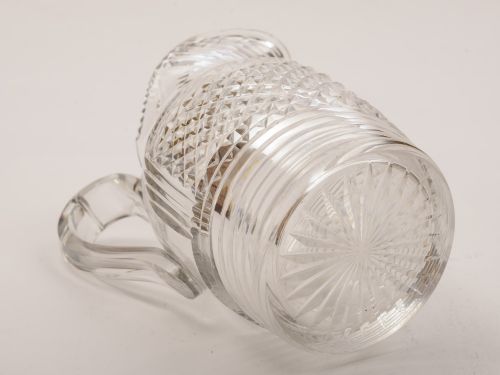 Early Victorian Cut Glass Water Jug Circa 1840