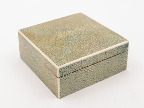 Art Deco Polished Shagreen Table Box Circa 1930
