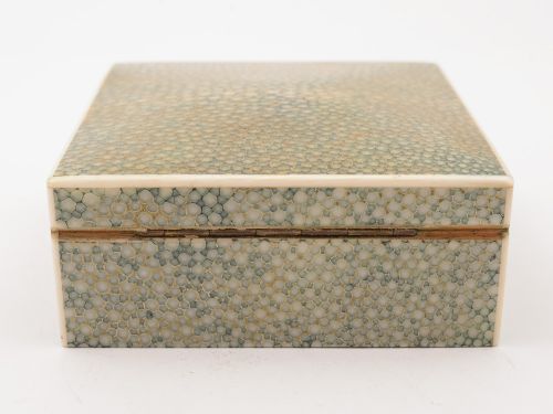 Art Deco Polished Shagreen Table Box Circa 1930