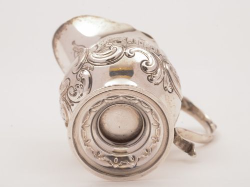 Victorian Silver Cream Jug Birmingham 1893