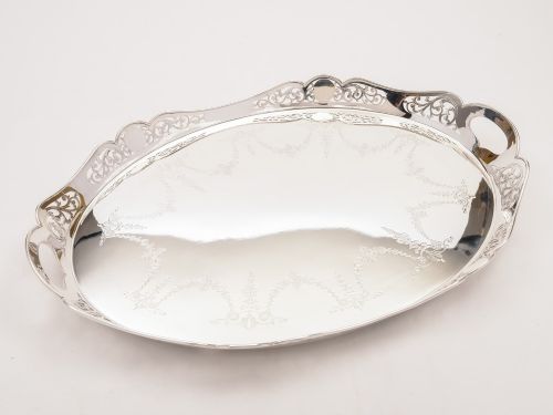 Victorian Oval Gallery Tray Circa 1890