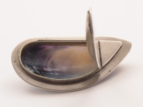 Victorian Mussel Shell Vesta Case Circa 1890