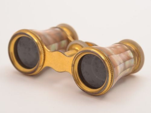 Pair of Edwardian Mother of Pear Opera Glasses Circa 1905