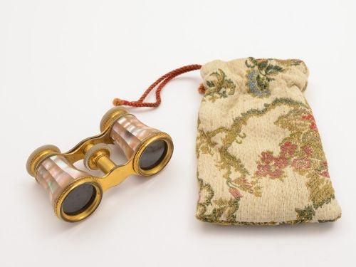 Pair of Edwardian Mother of Pear Opera Glasses Circa 1905