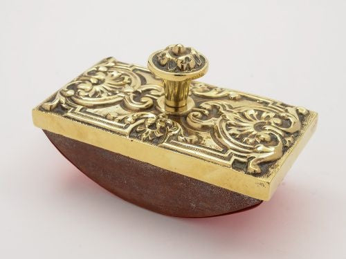 Edwardian Brass Rocker Blotter Circa 1905