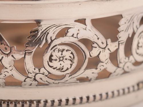 Pair of Edwardian Wine Bottle Coasters Circa 1905