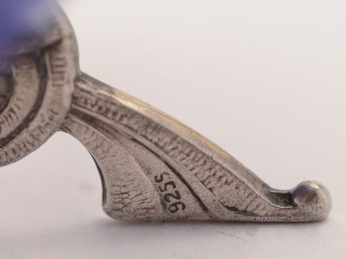 Pair of Norwegian Guilloche Enamelled Salts Circa 1930