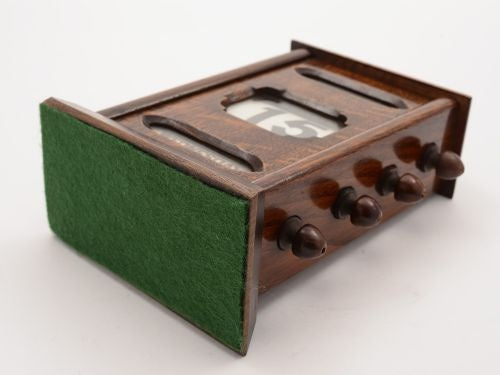 Edwardian Oak Desk Calendar Circa 1900