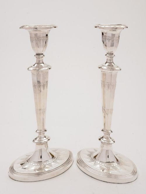 Pair of Large Victorian Candlesticks Circa 1850