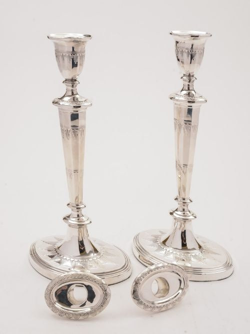 Pair of Large Victorian Candlesticks Circa 1850