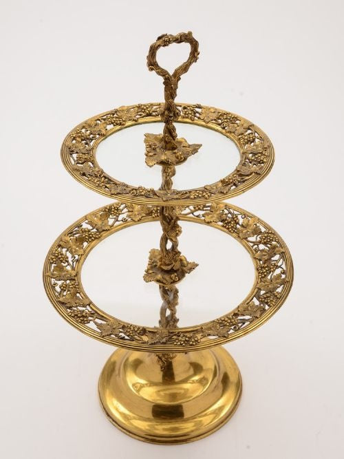 Elkington & Co Two Tier Cake Stand Dated 1853