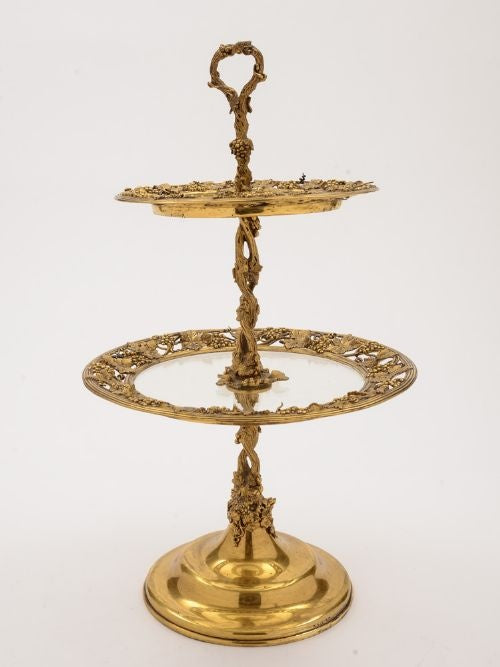 Elkington & Co Two Tier Cake Stand Dated 1853