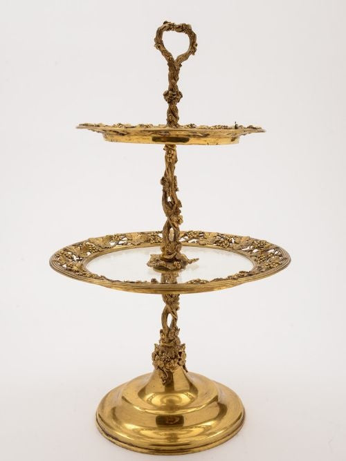 Elkington & Co Two Tier Cake Stand Dated 1853