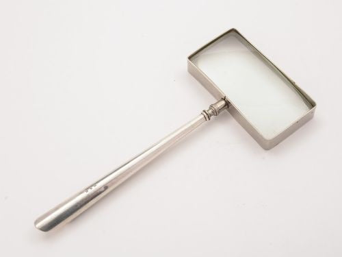 Victorian Silver Handled Magnifying Glass Birmingham 1898