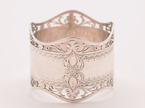 20th Century Edwardian Silver Napkin Ring London 1906
